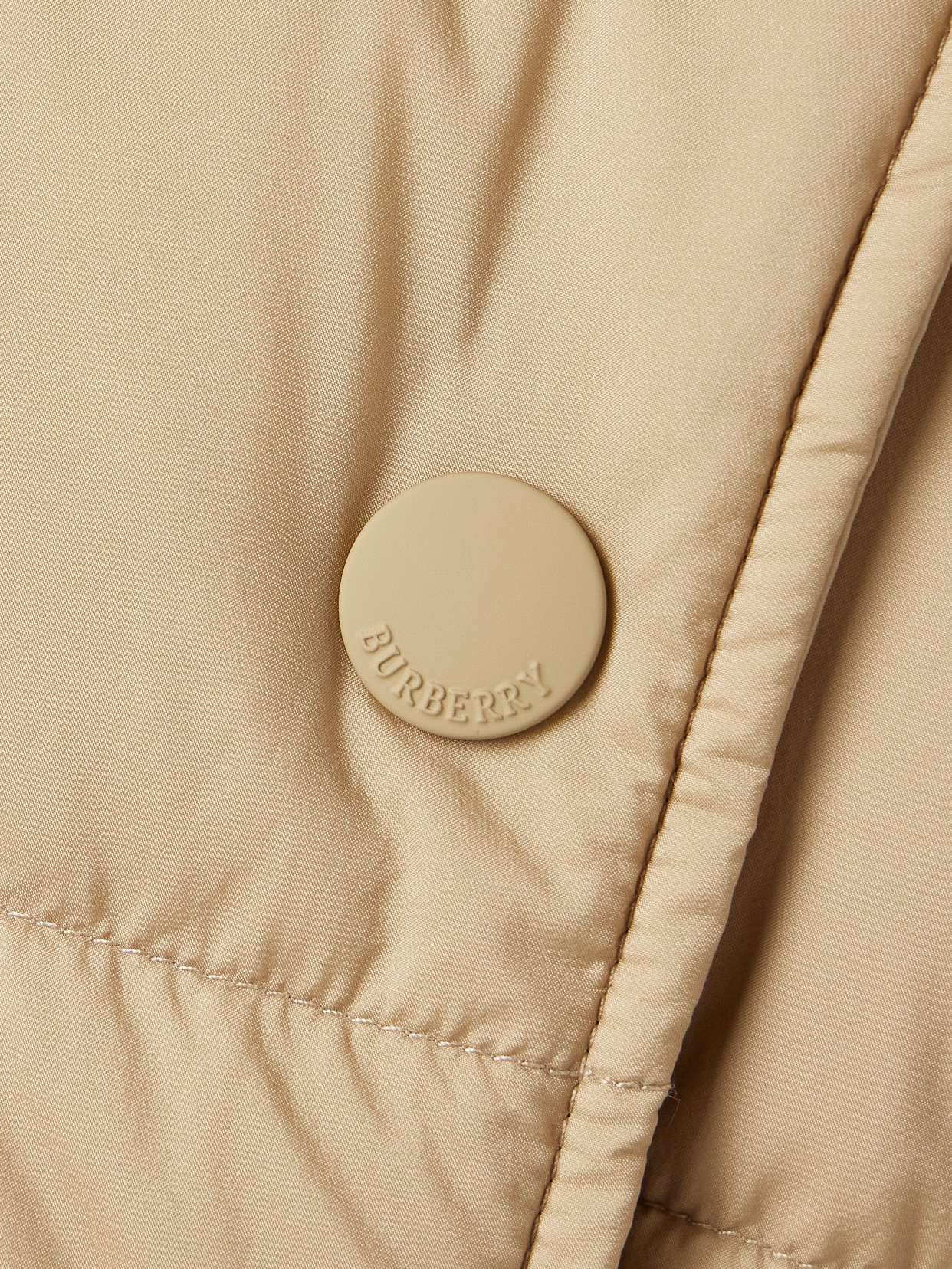 Burberry Belted Double-breasted Quilted Shell Down Coat In Neutral
