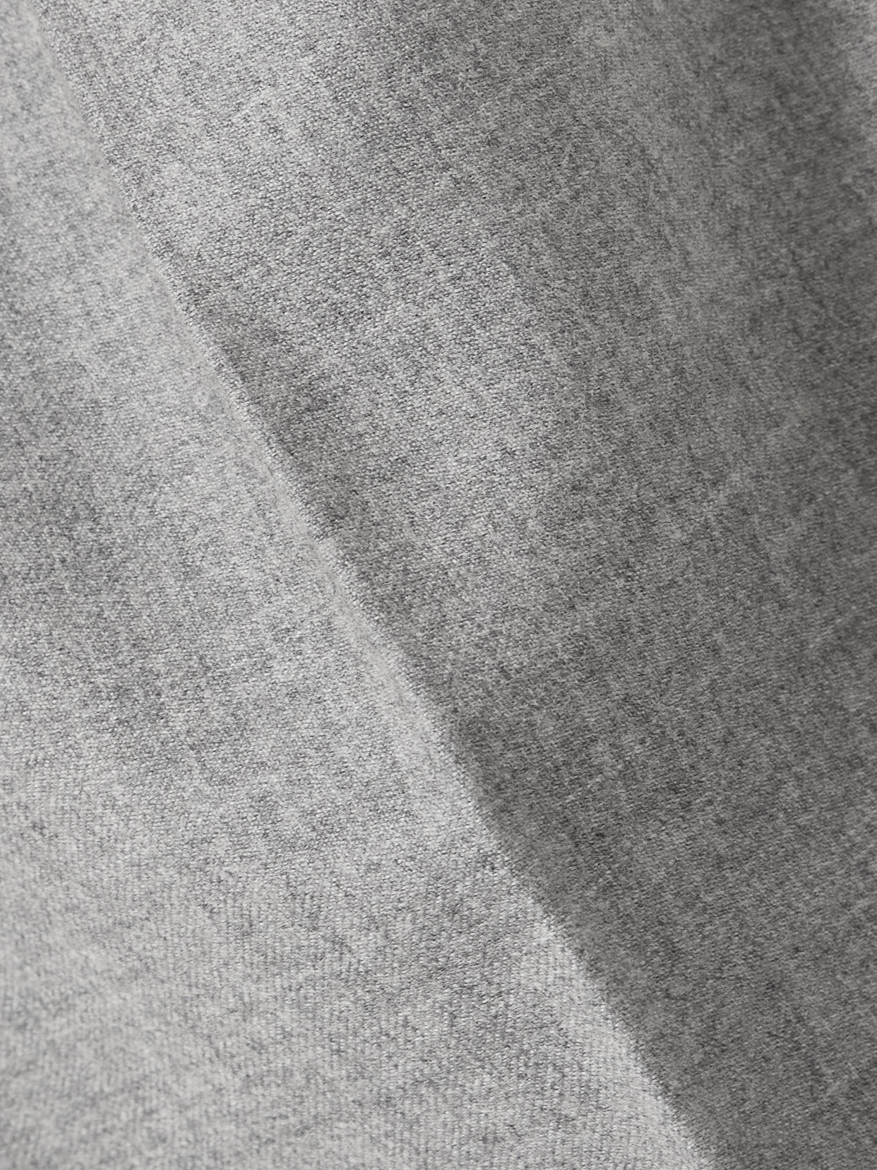Theory Pleated Wool-flannel Wide-leg Pants In Gray