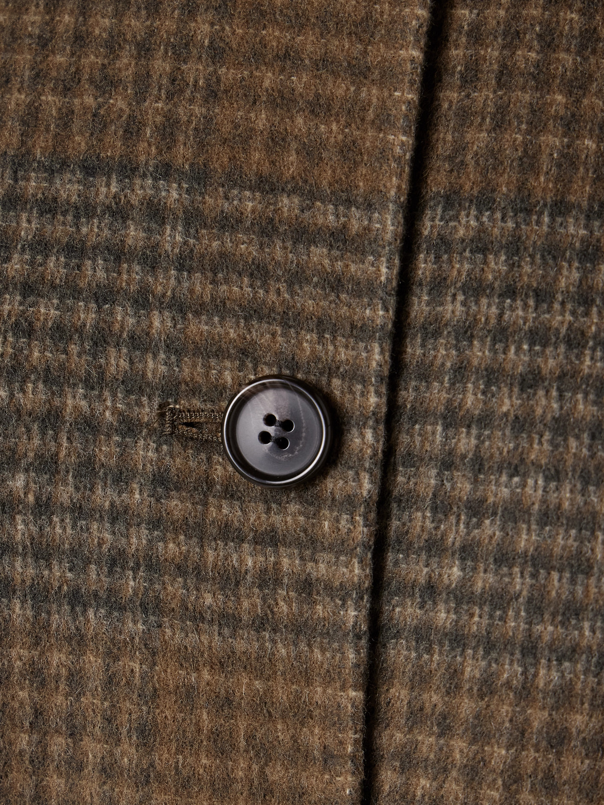 Theory Belted Checked Wool And Cashmere-blend Coat In Multi