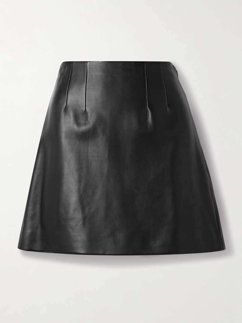 Theory Leather Mini Skirt