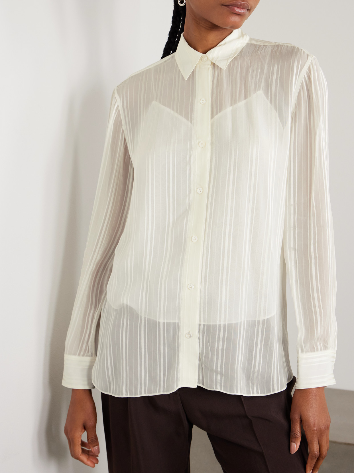 Theory Classic Button-front Shirt In White