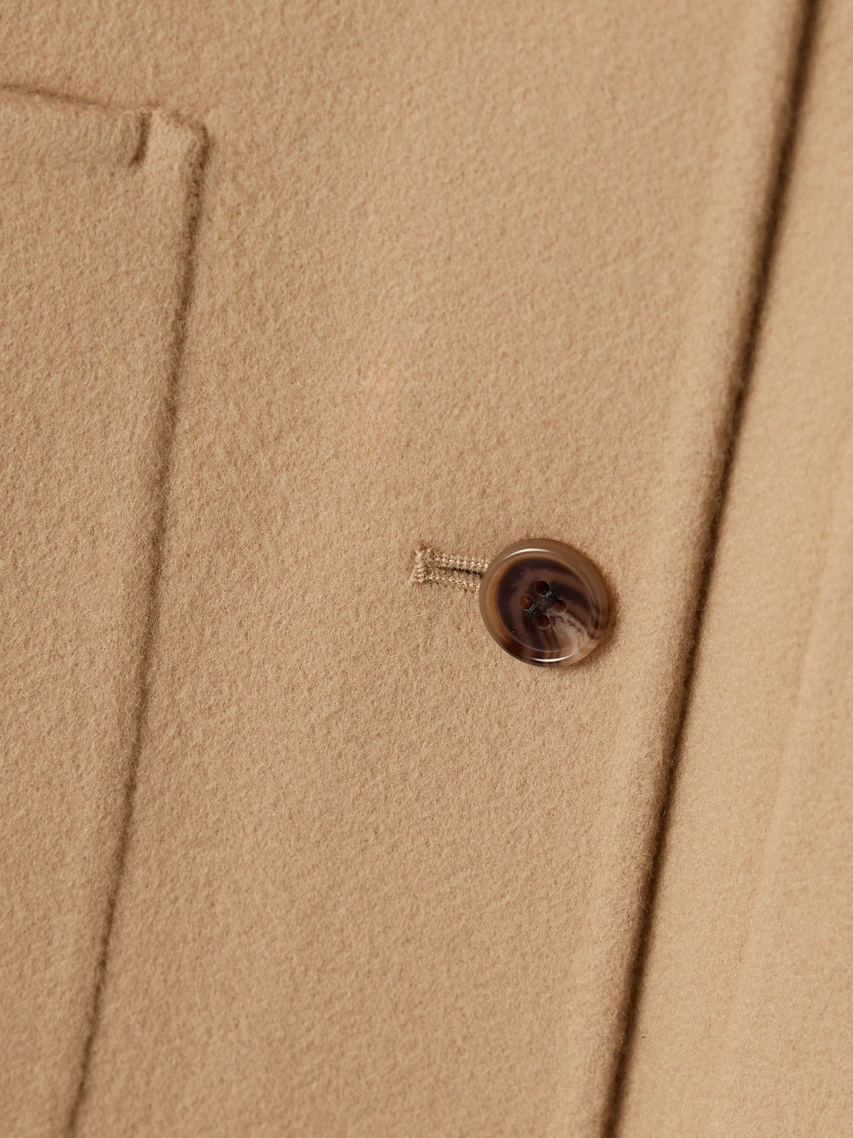 Theory Wool And Recycled Cashmere-blend Felt Jacket In Brown