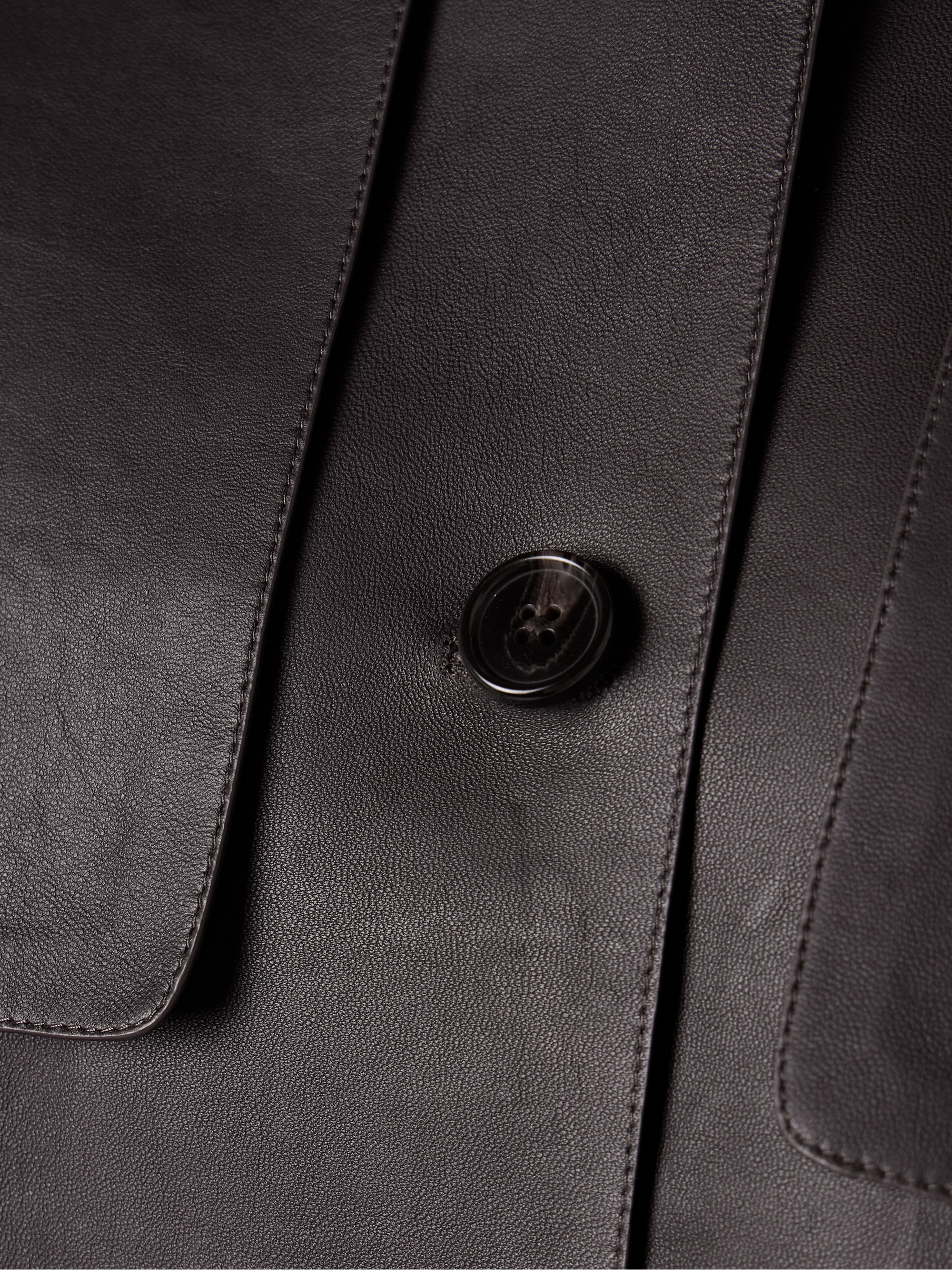 Theory - Cropped leather jacket | Plush
