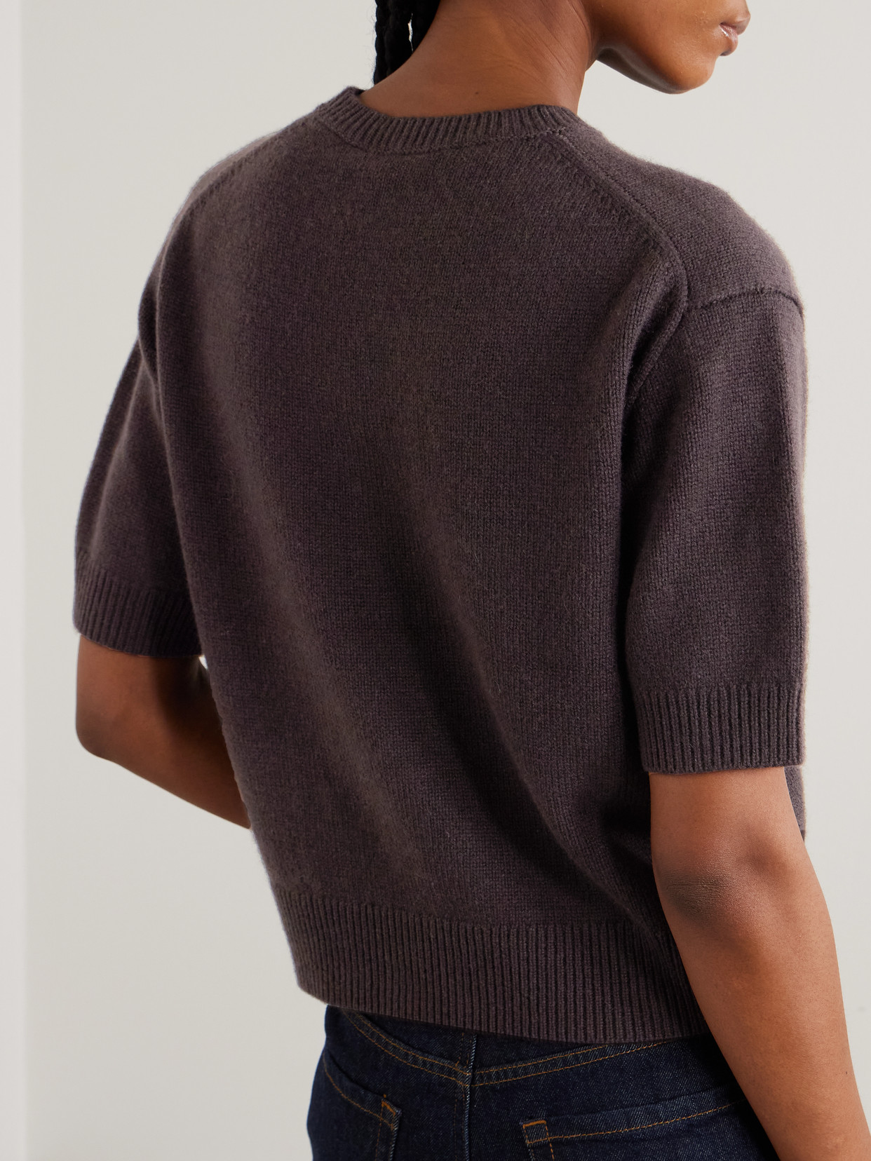 Theory Cashmere Sweater In Brown