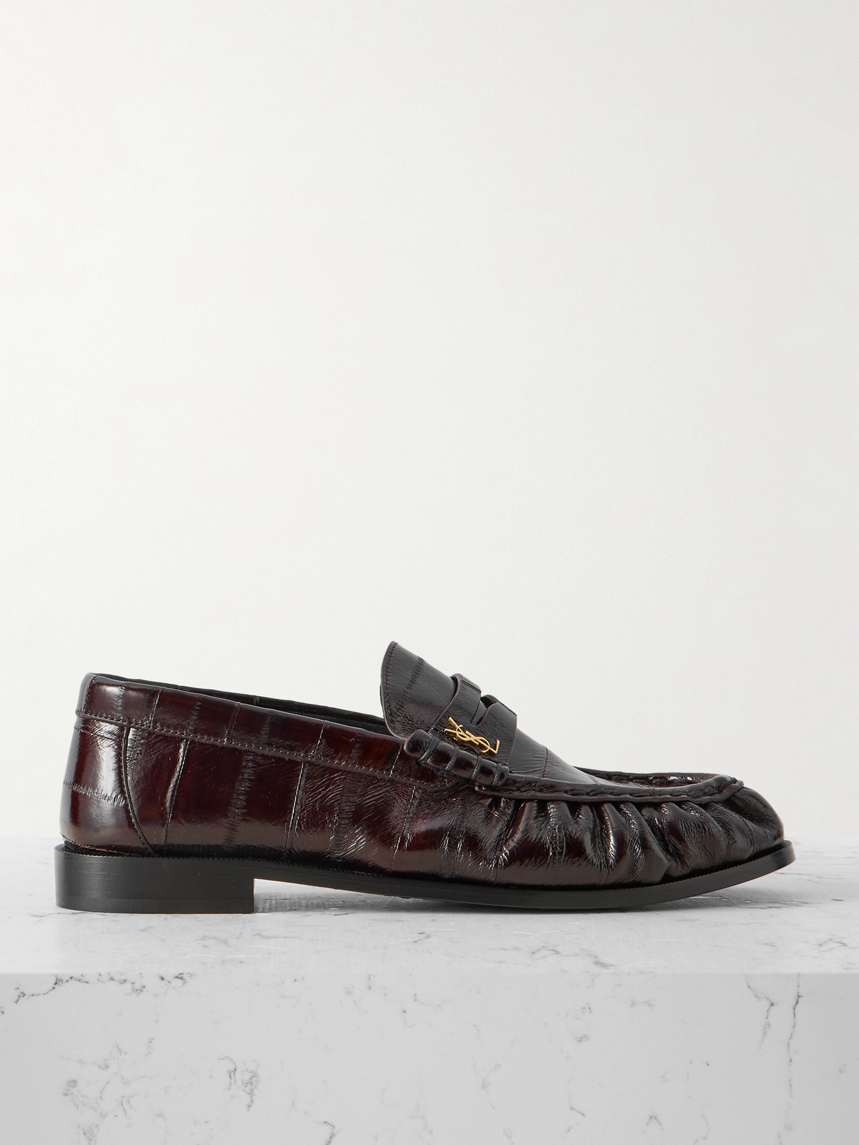 Saint Laurent Le Loafer Eel Loafers In Multi