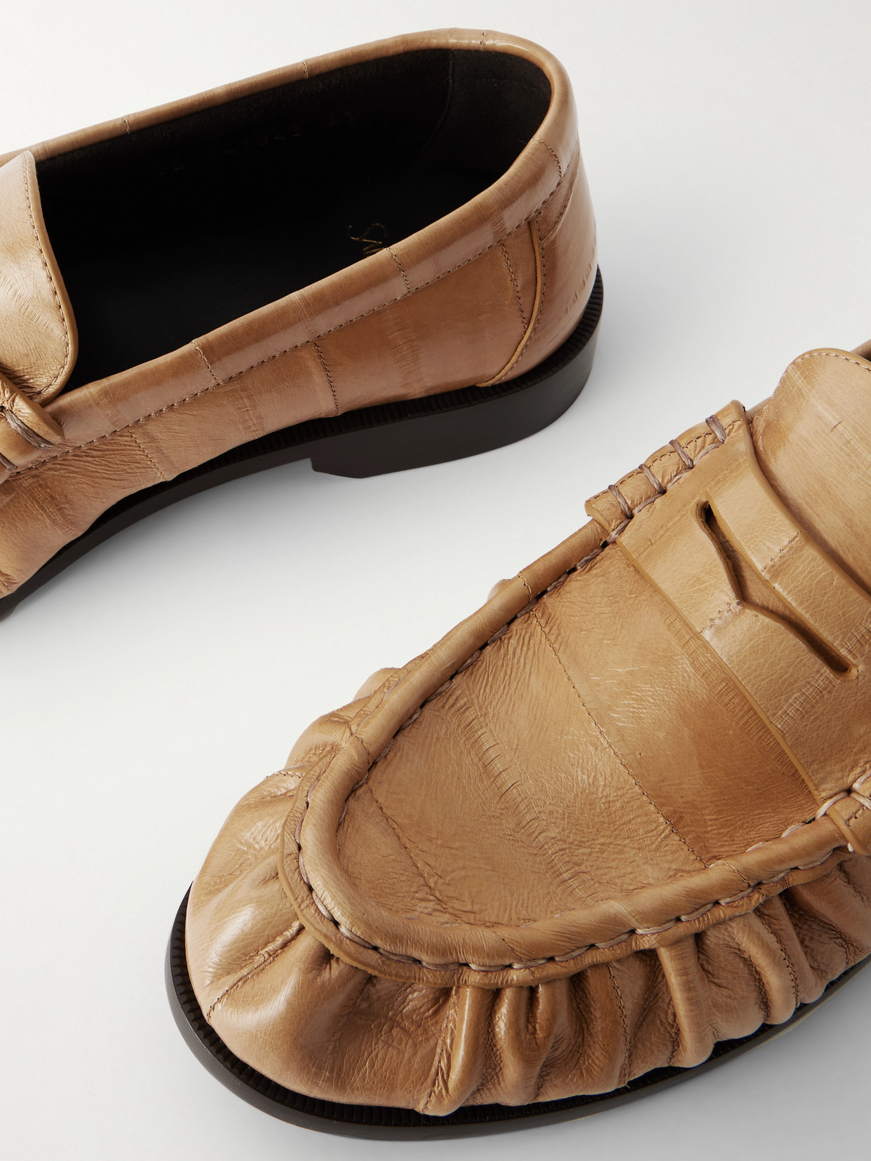Saint Laurent Le Loafer Eel Loafers In Multi