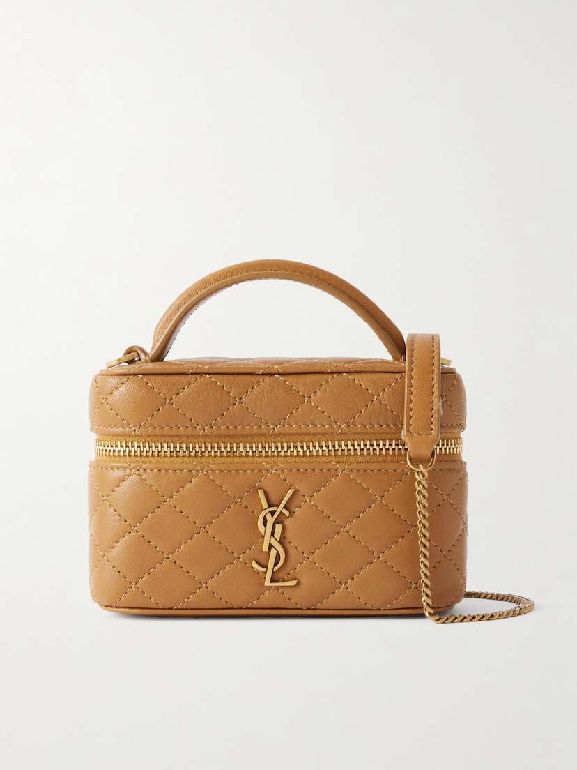 Saint Laurent Gaby Vanity Micro Quilted Leather Shoulder Bag