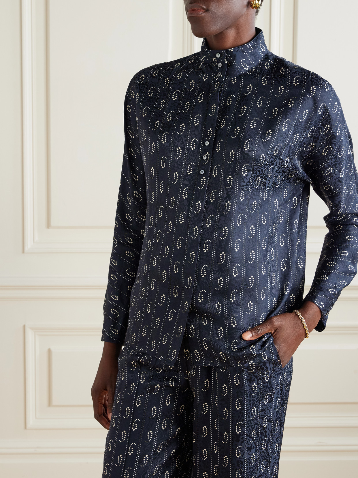 Jacquard Blouse
