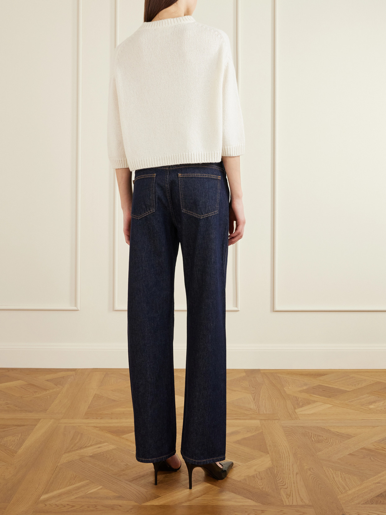 Khaite Sabina Cashmere Knitwear In White