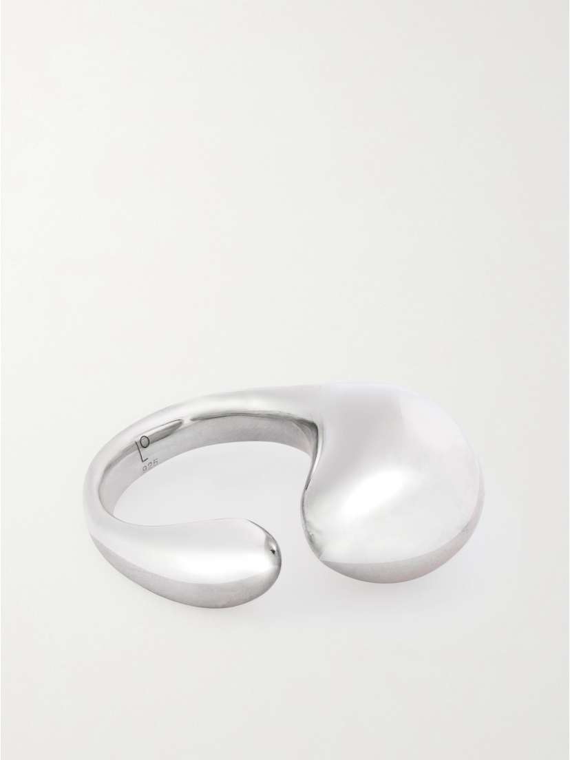 Dinosaur Designs Large Mungbean Sterling Silver Ring