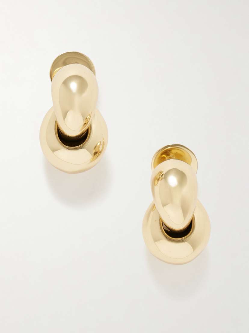 Dinosaur Designs Double-linked Chifferi Gold-plated Earrings