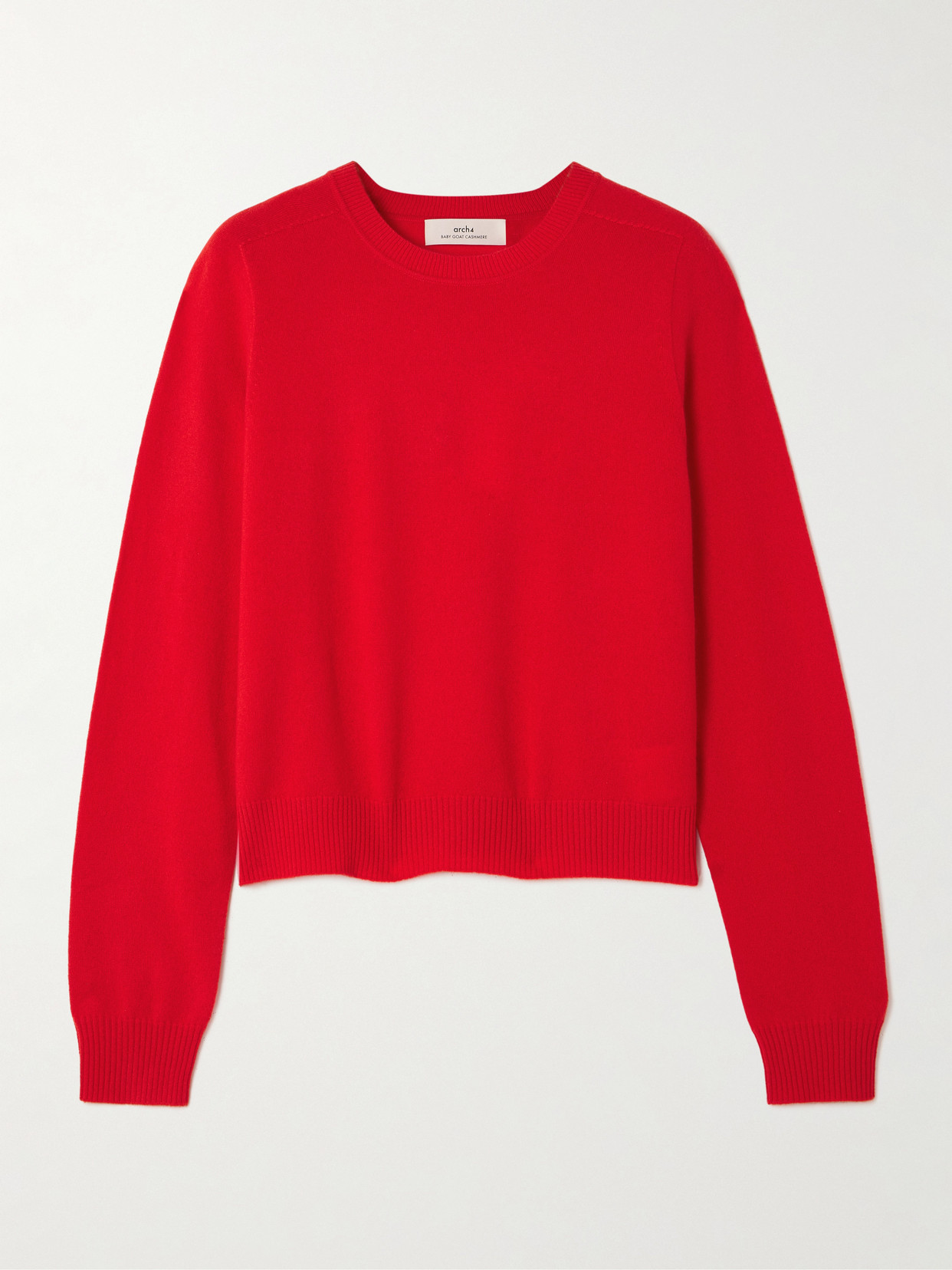 Arch4 Elara Organic Cashmere Sweater In Red