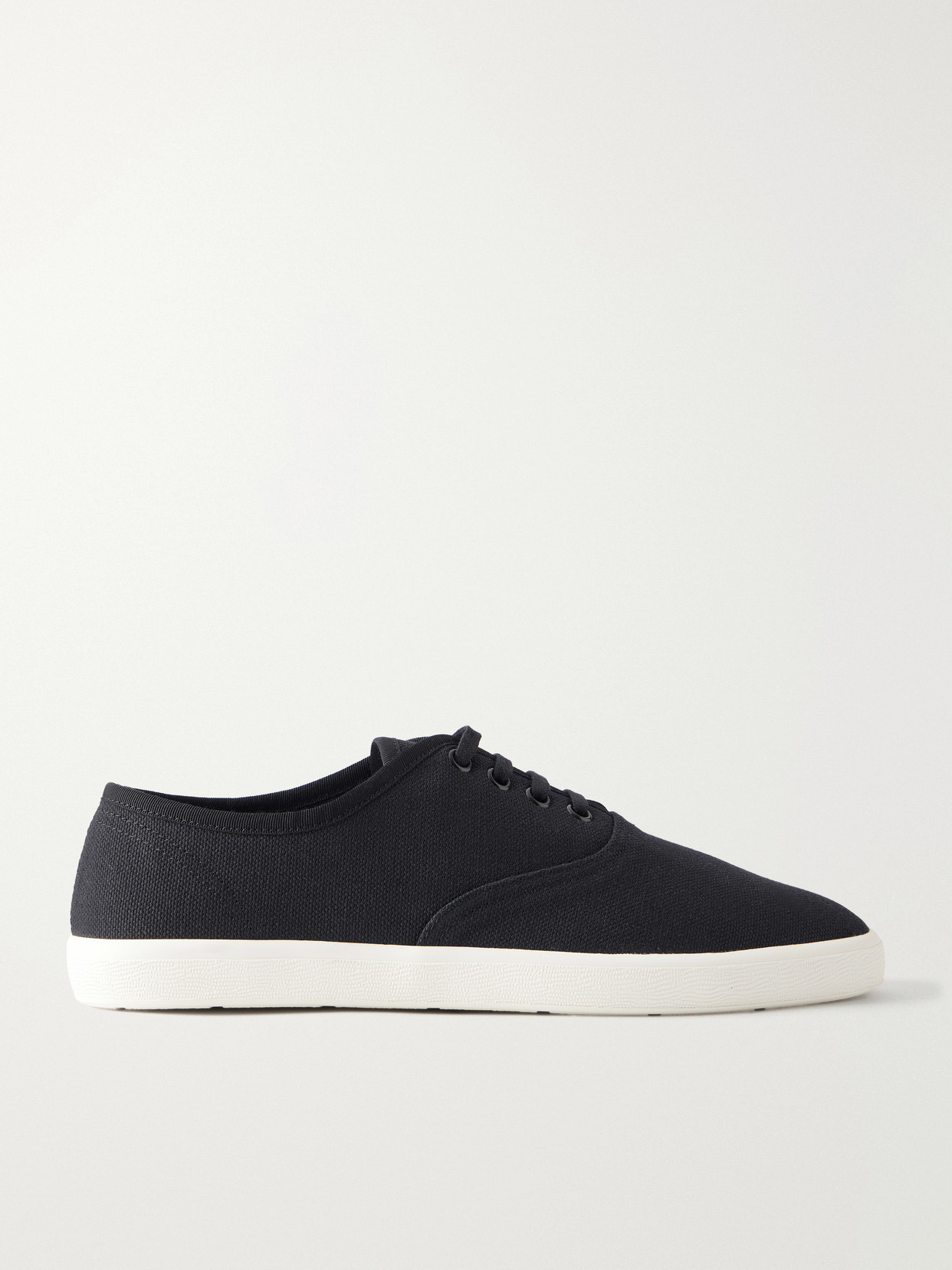 The Row - Fynn Cotton-canvas Sneakers - Black