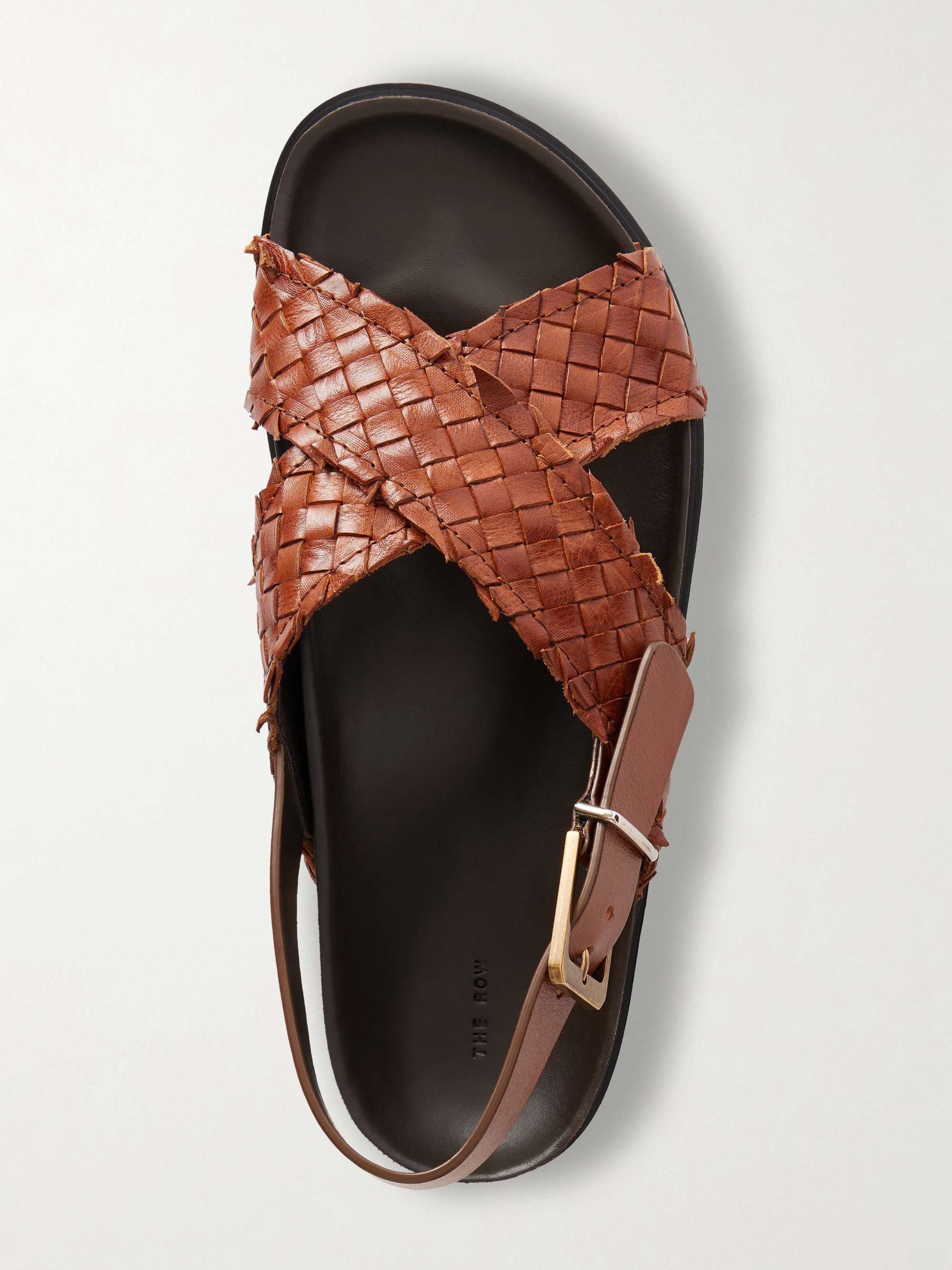 THE ROW Buckled leather sandals | NET-A-PORTER