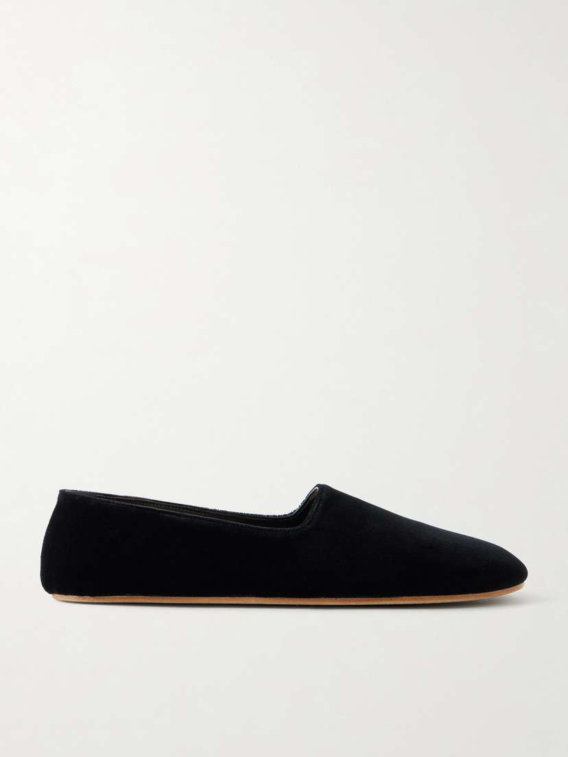 The Row Ponti Velvet Flats