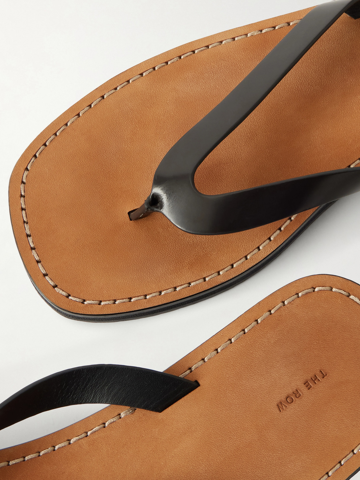 City Leather Flip Flops