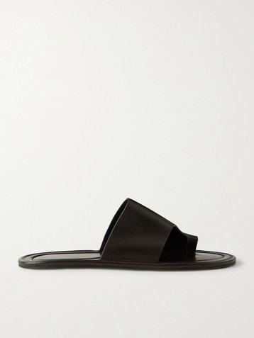 The Row Malick leather sandals