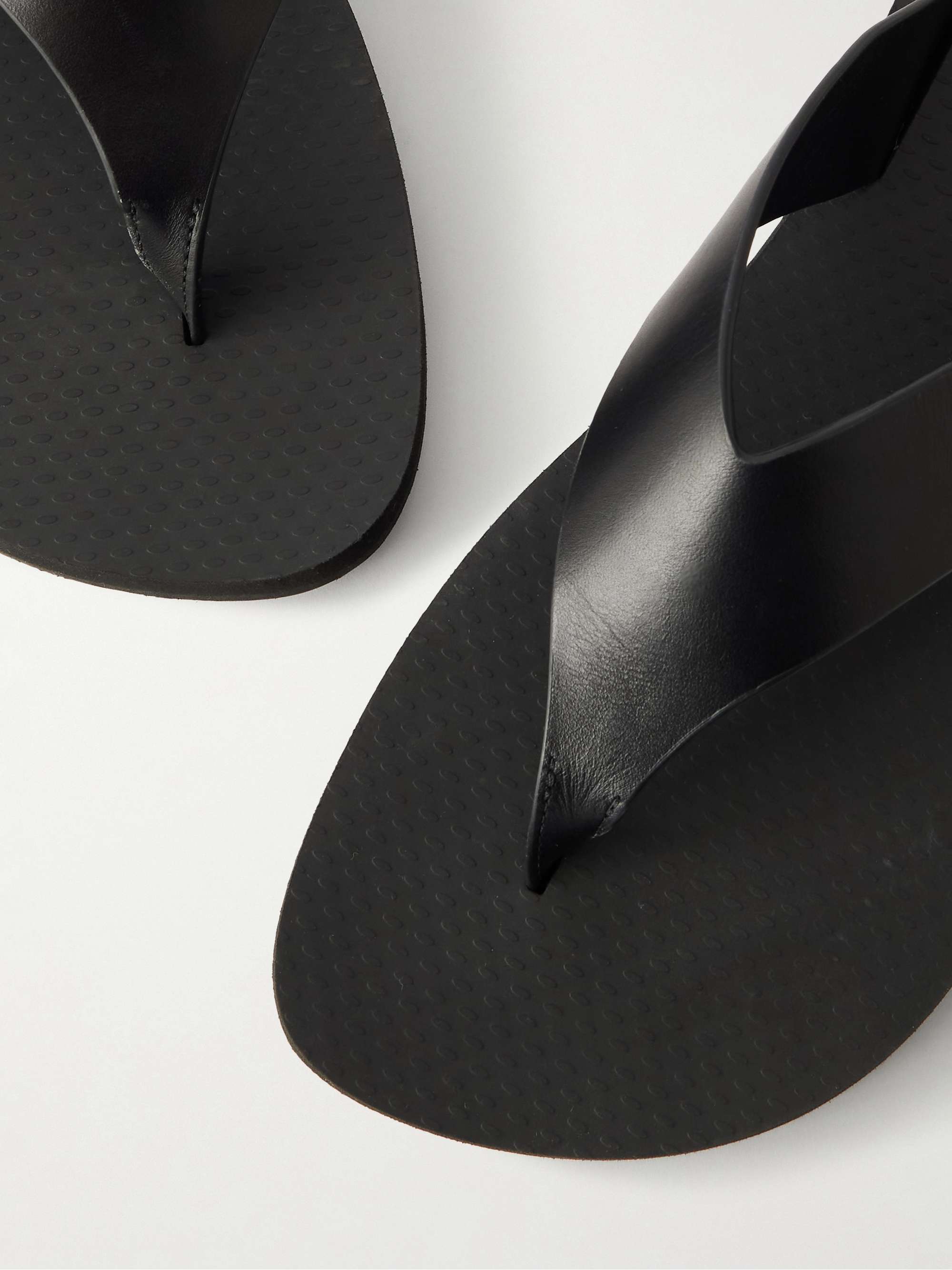 THE ROW Dune leather flip flops | NET-A-PORTER