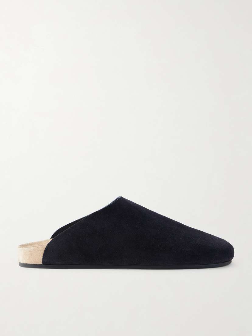 The Row Hudson Suede Mules