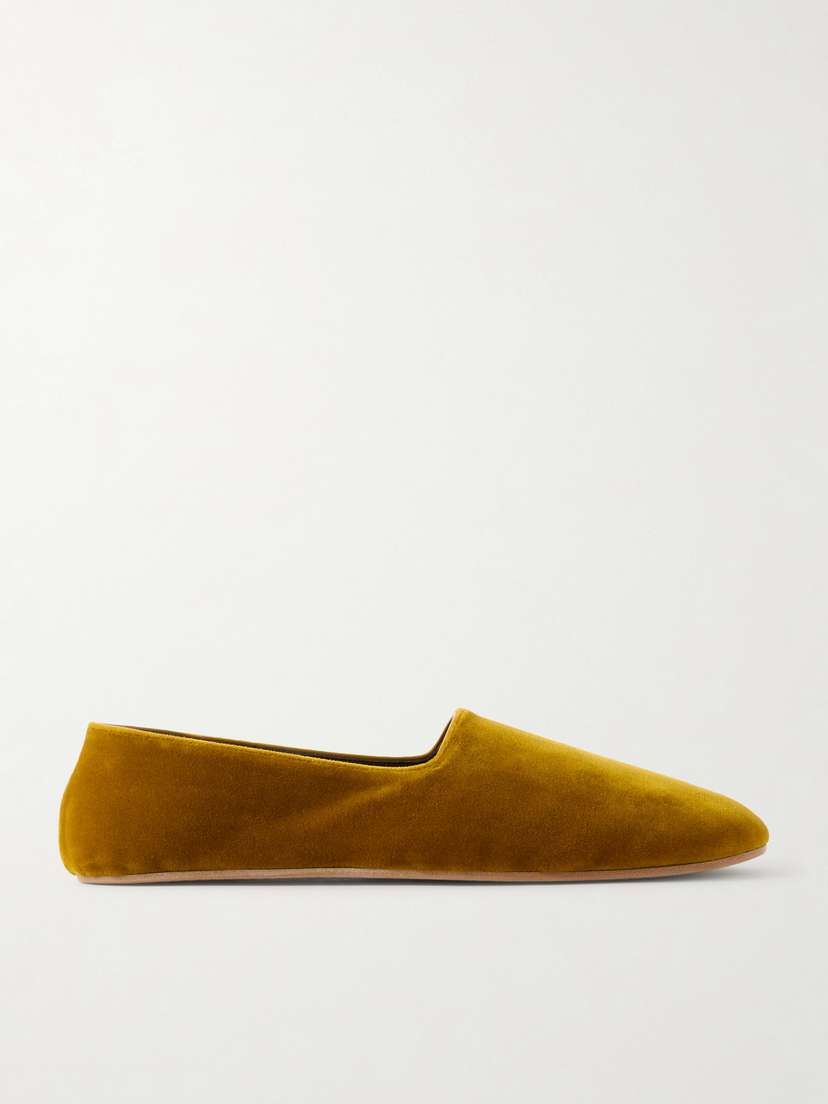 The Row Ponti Velvet Flats