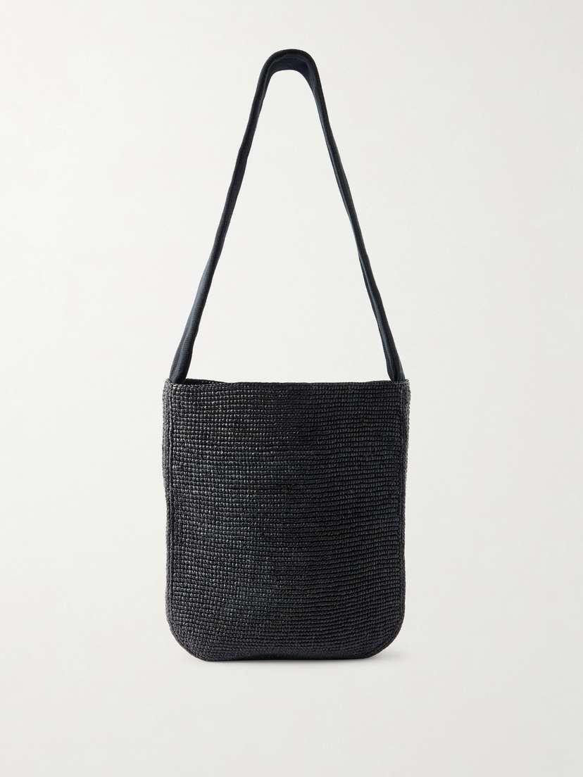 The Row Lori Canvas-trimmed Raffia Tote