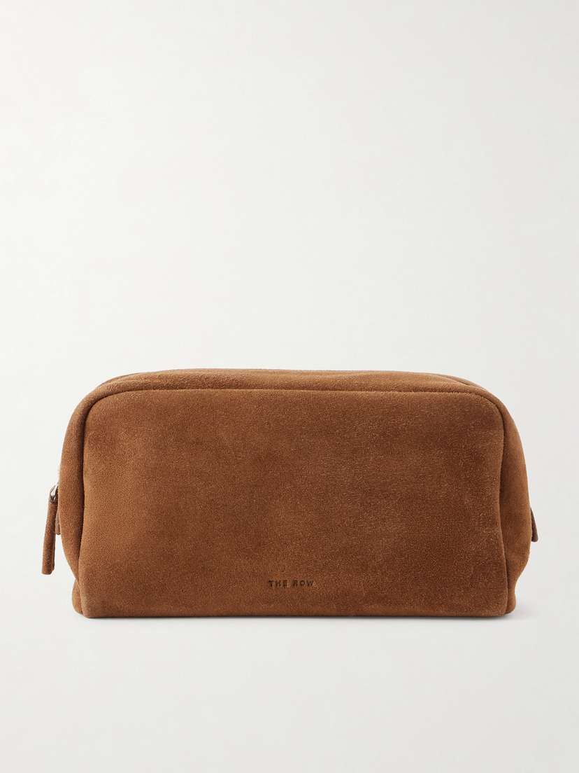 The Row Astra Suede Pouch