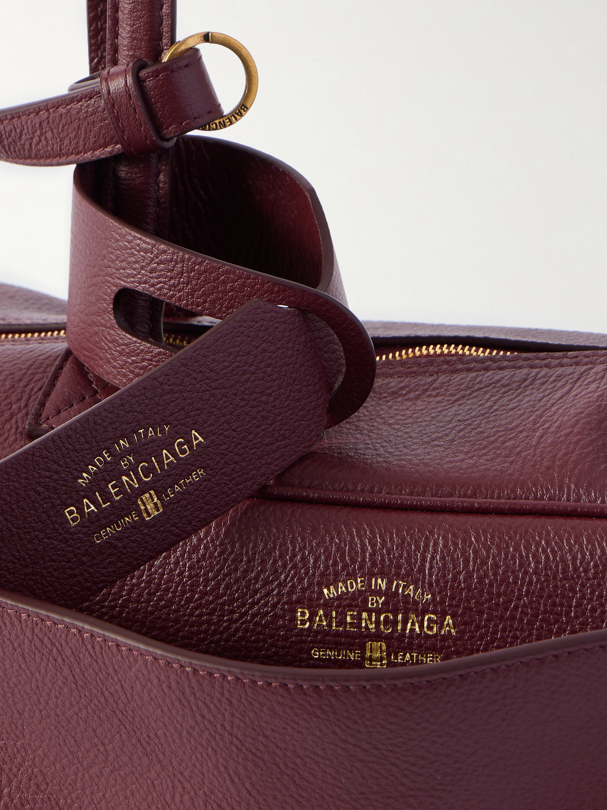Carrie Small Textured-Leather Shoulder Bag