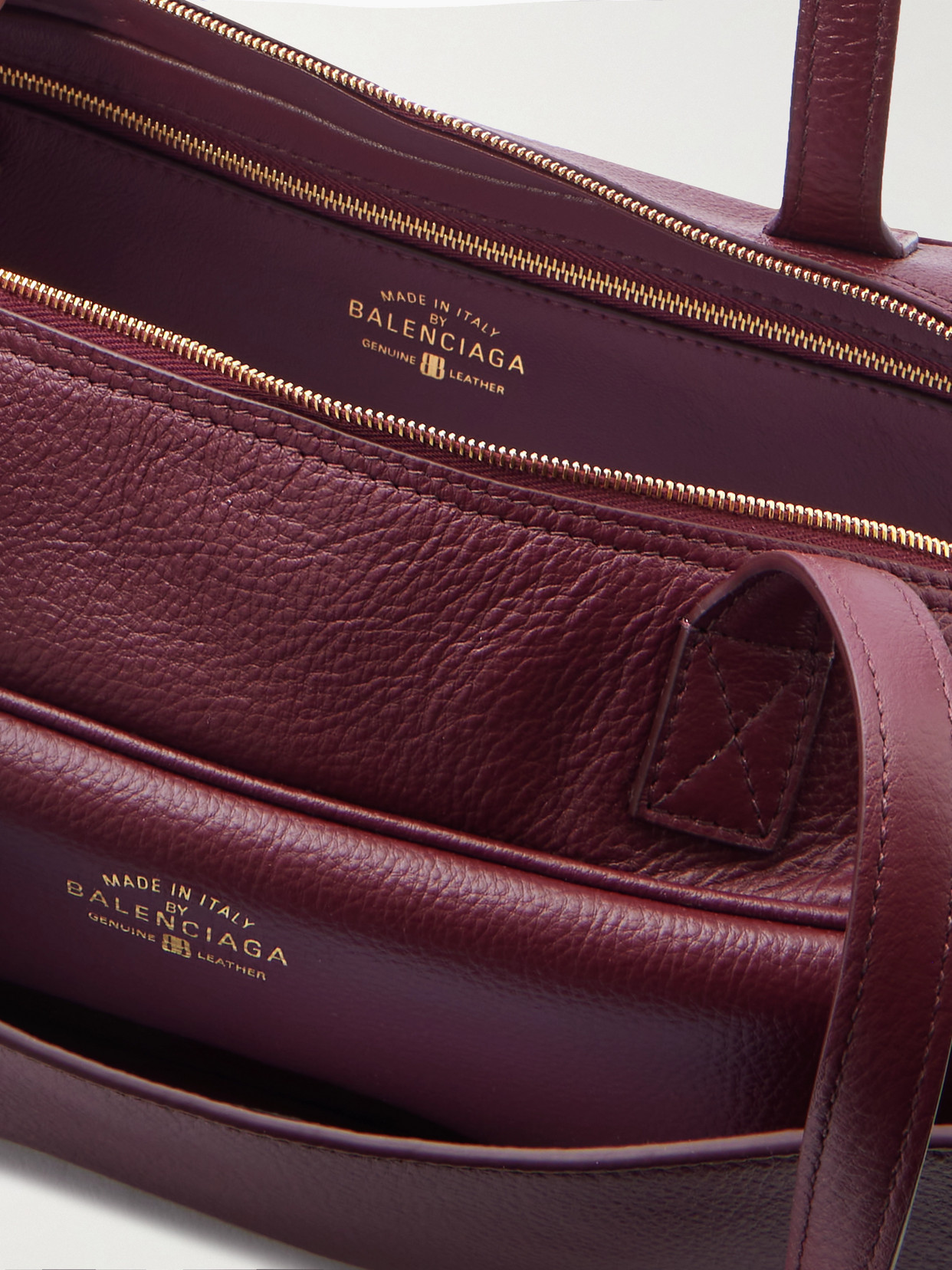 Carrie Small Textured-Leather Shoulder Bag