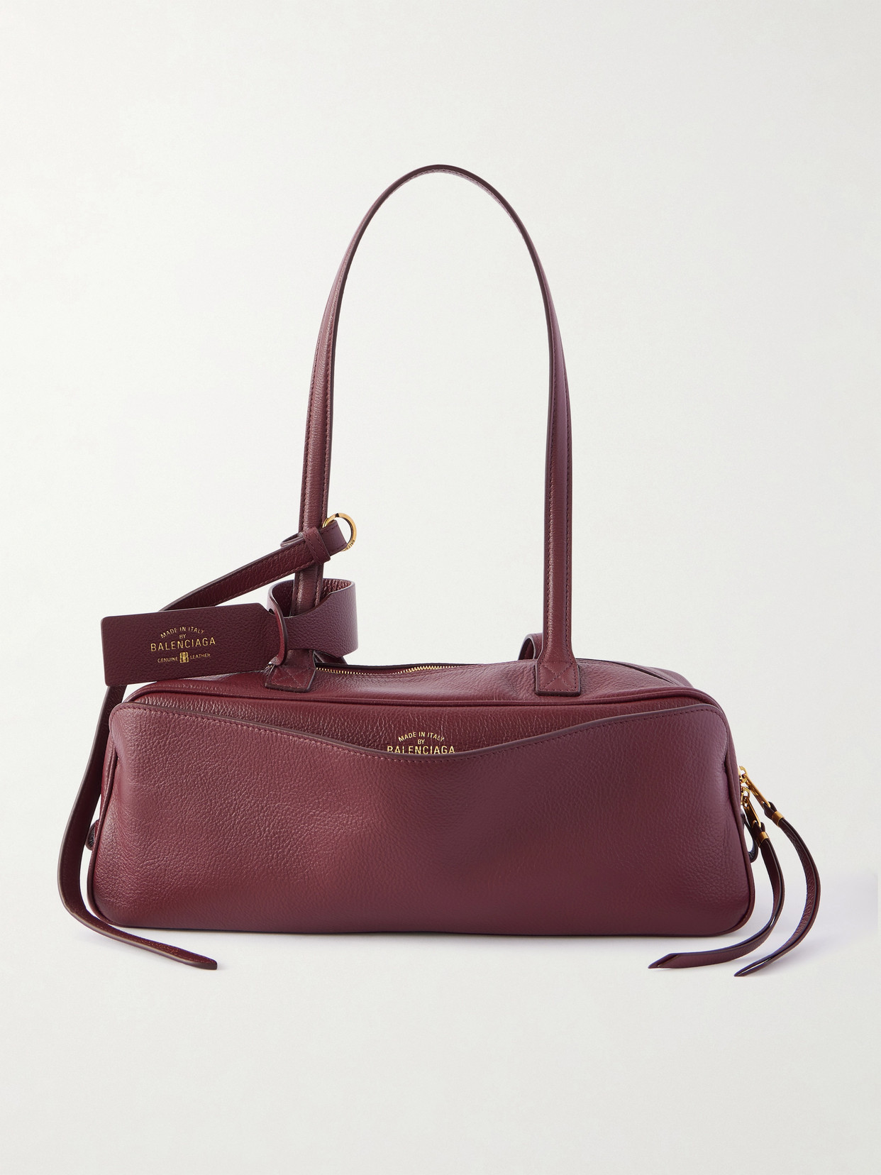Carrie Small Textured-Leather Shoulder Bag