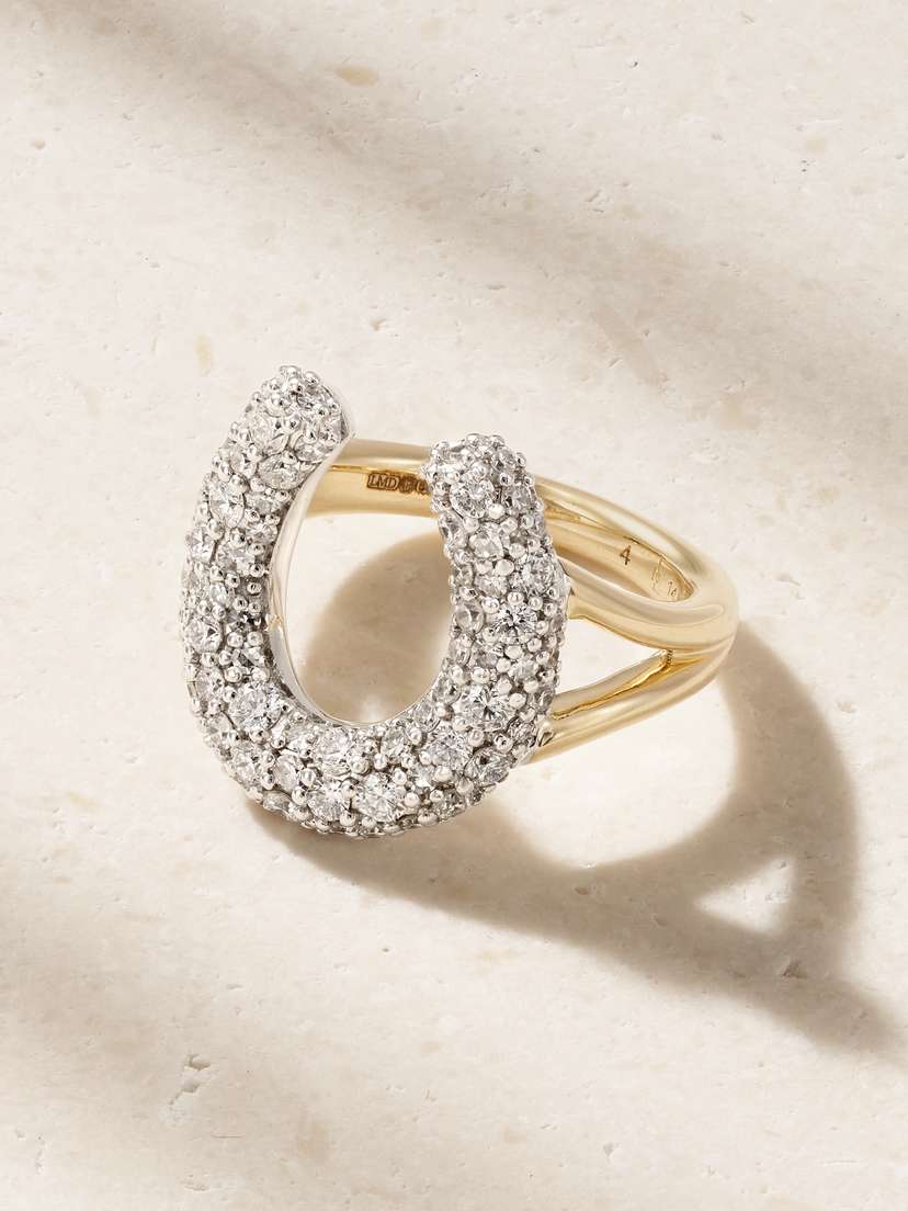 Lucy Delius 14-karat White And Yellow Gold Diamond Ring