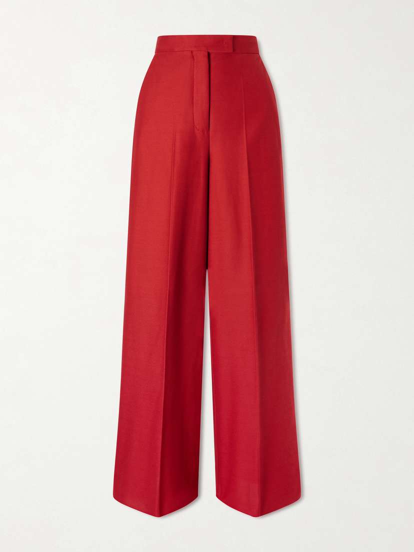 Max Mara Rito Cotton-jersey Wide-leg Pants