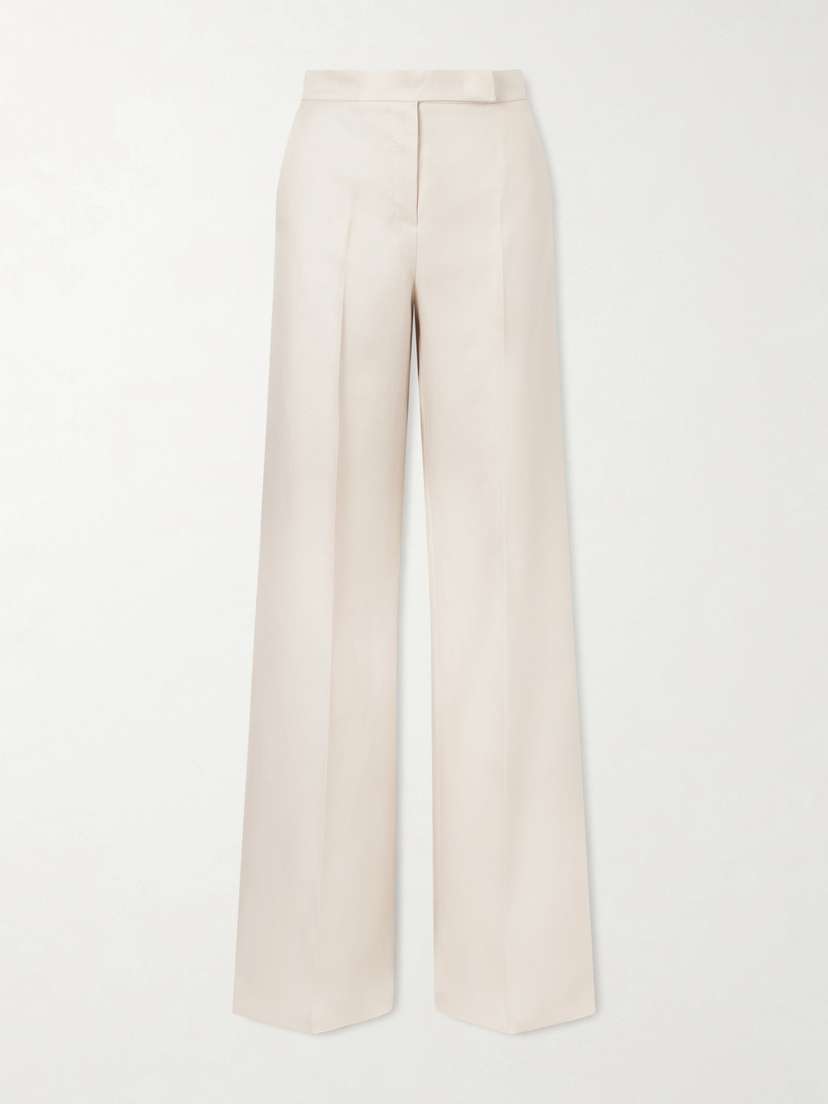 Max Mara — Linen wide-leg pants