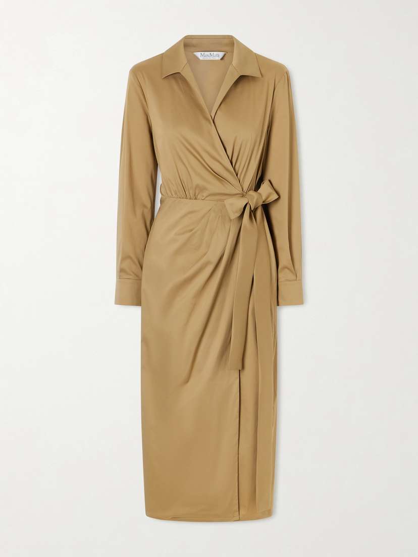 Max Mara Mxbeta Cotton-blend Poplin Midi Shirt Dress