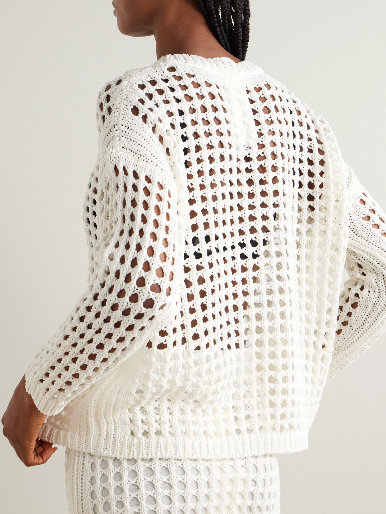 Crocheted Cotton Sweater