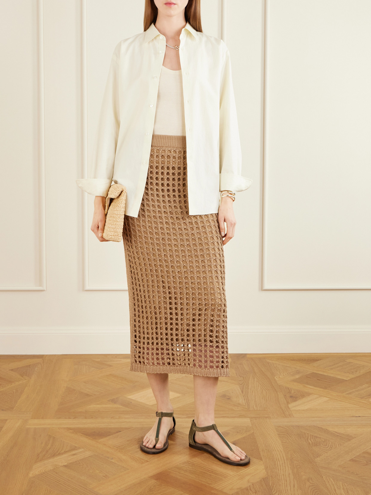 Crocheted Cotton Midi