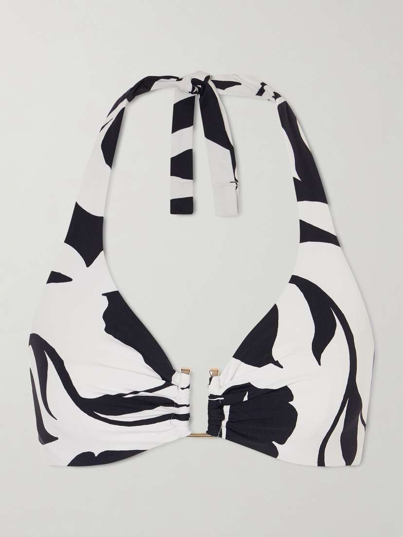 Max Mara Bchavena Printed Bikini Top