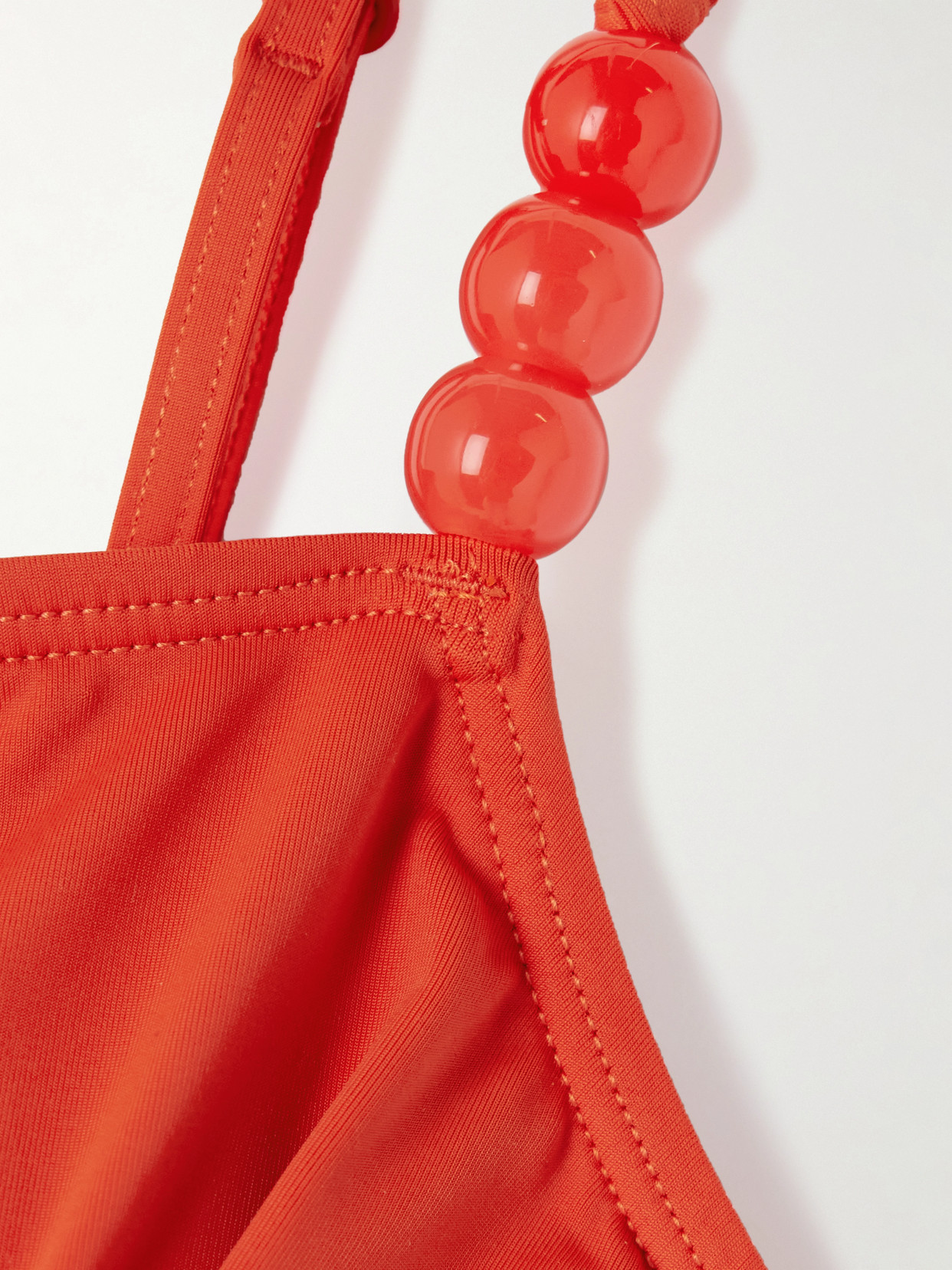 Cleo Bead-Embellished Tankini Top