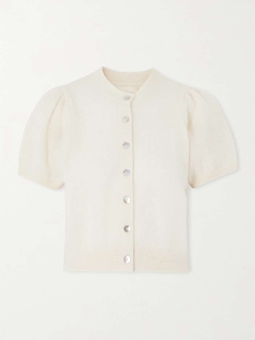 DÔEN Anisa Gathered Alpaca-blend Cardigan