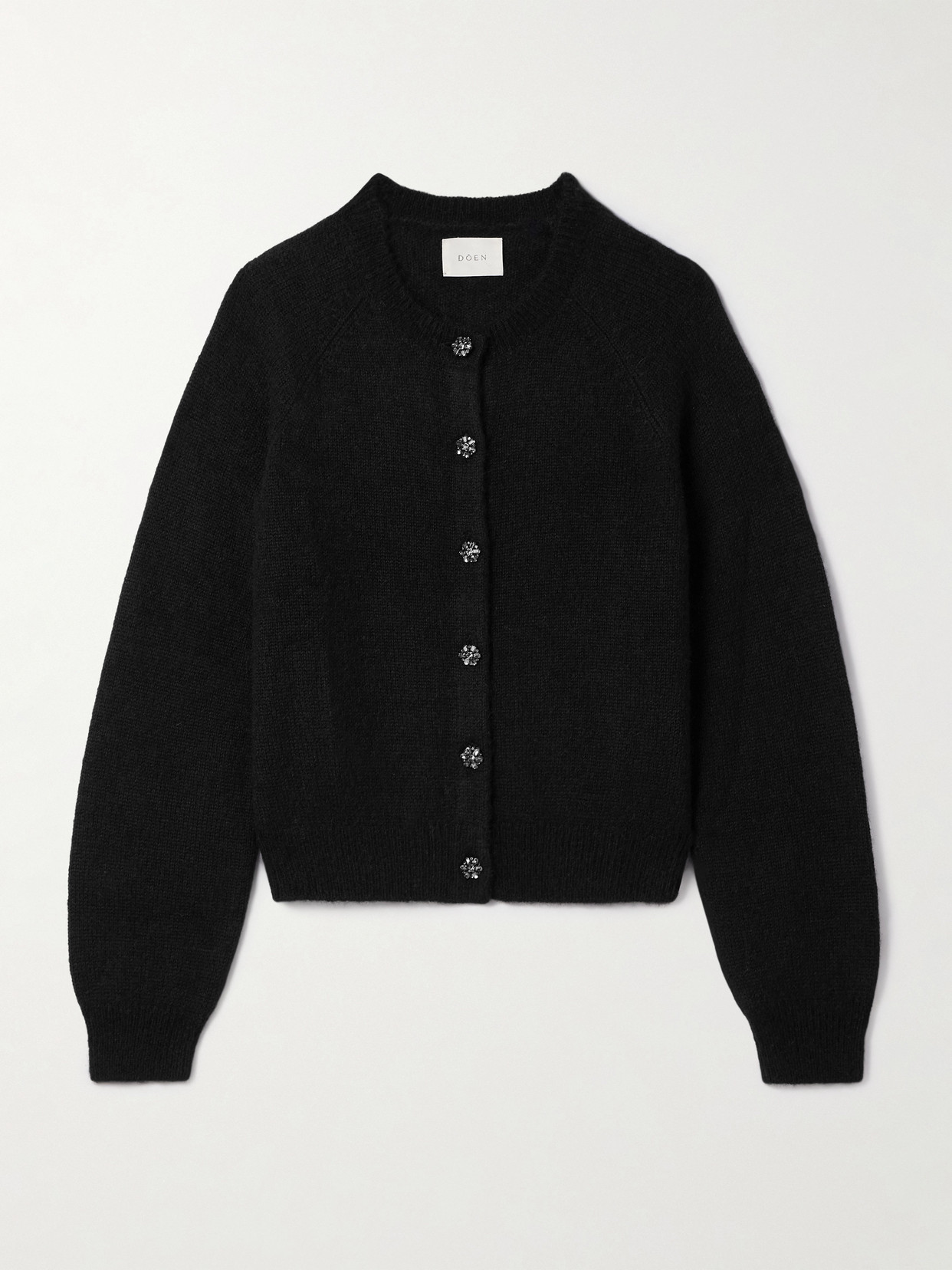 Doen Petra Alpaca-blend Cardigan In Black