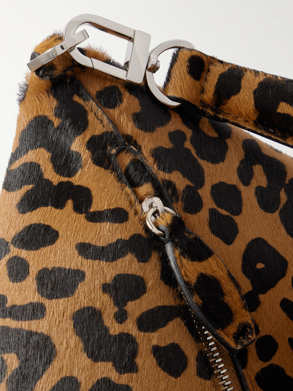 Bevel Large Leopard-Print Cow Hair Tote