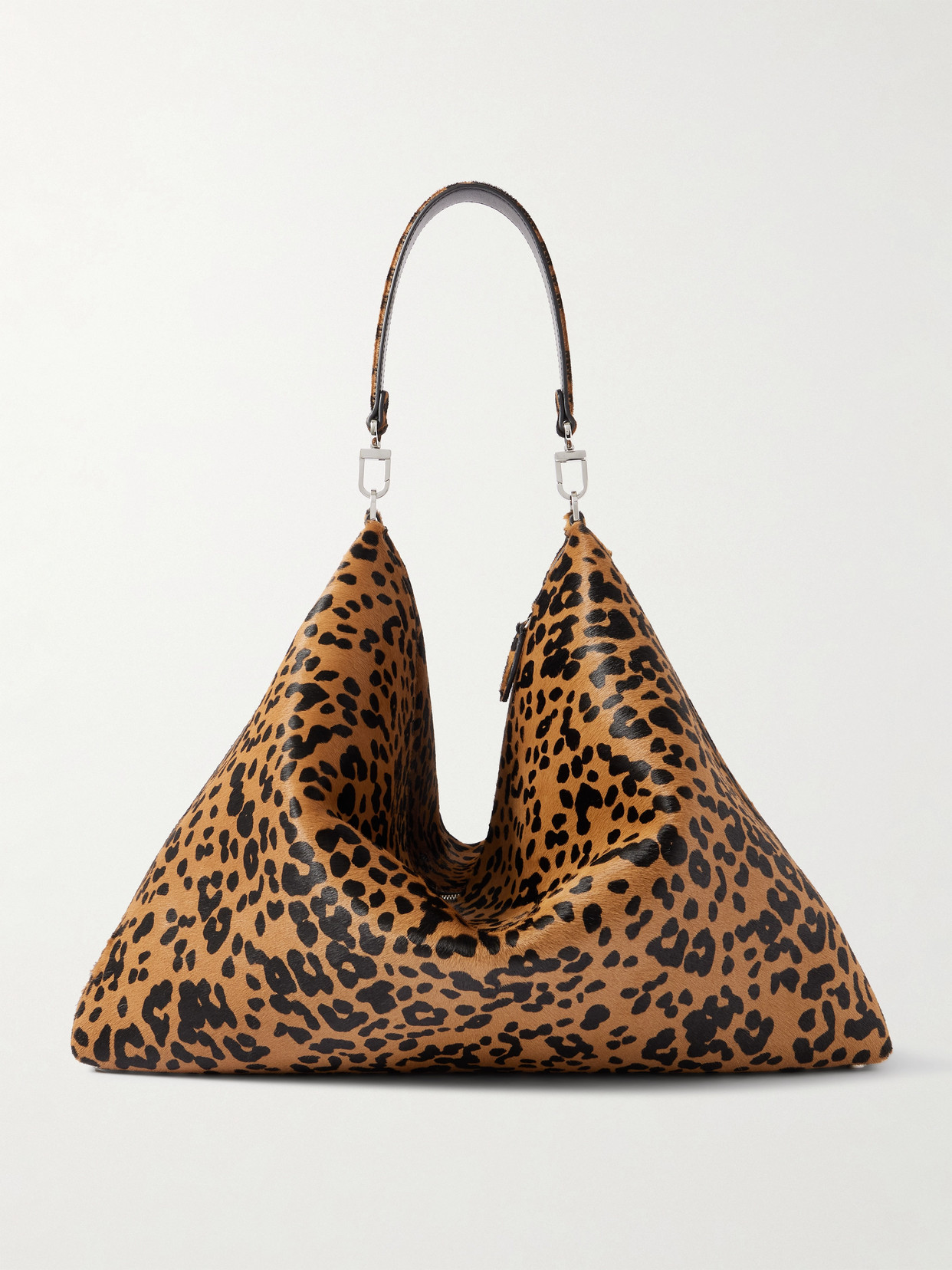 Totême Bevel Large Leopard-print Cow Hair Tote In Multi