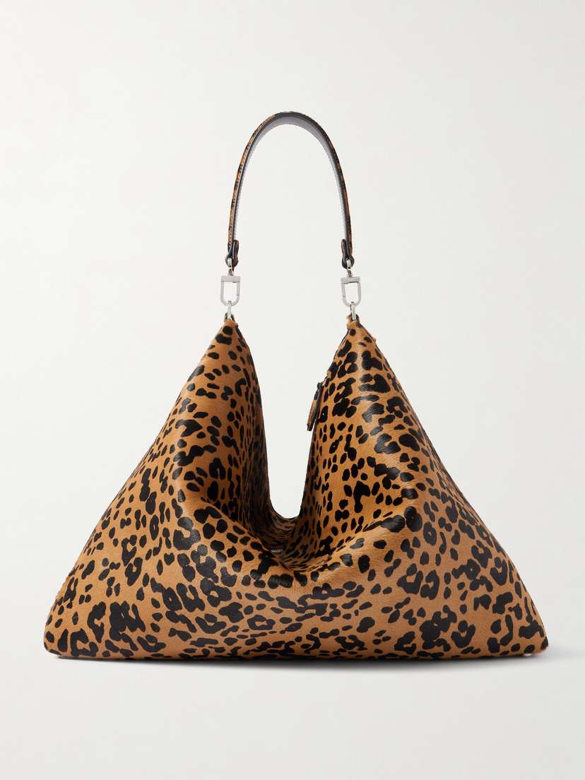 TOTEME Bevel Large Leopard-print Cow Hair Tote