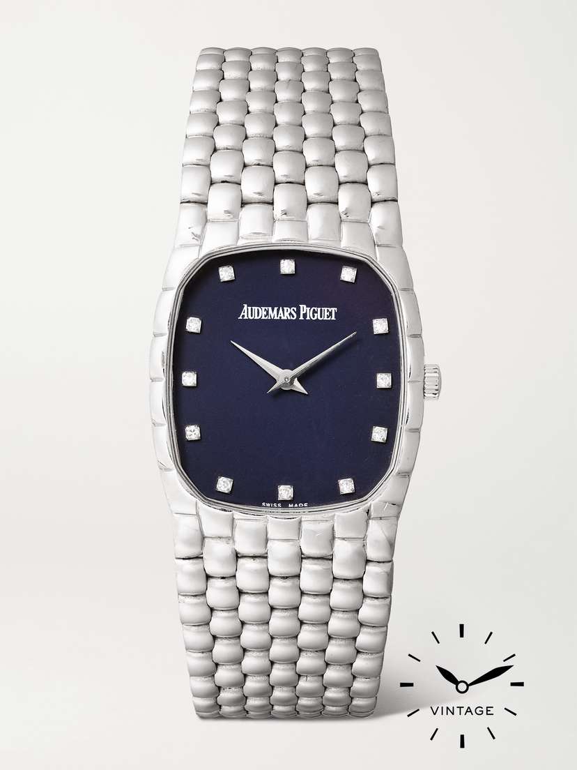 Keeper Vintage + Audemars Piguet Vintage 1970s Cobra Hand-wound 26mm 18-karat White Gold Diamond Watch