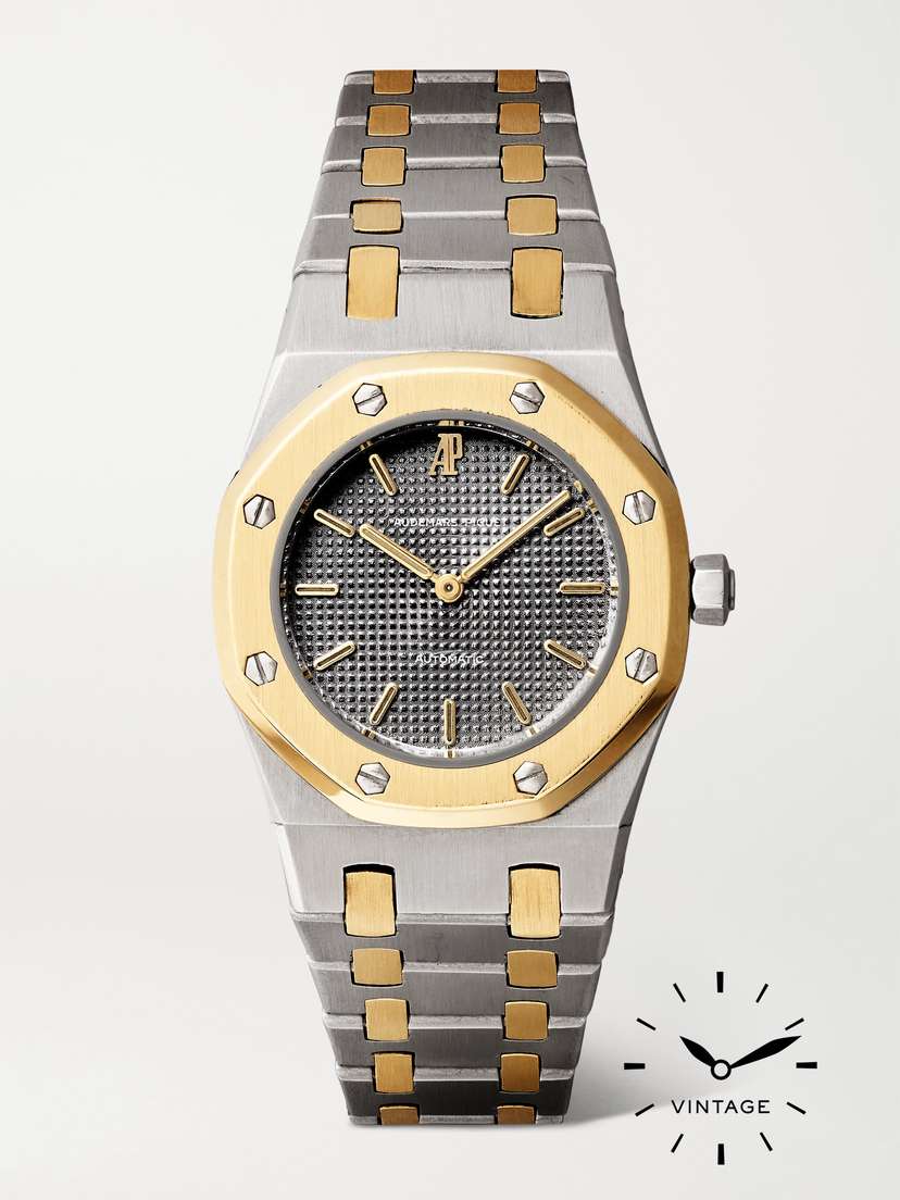 Keeper Vintage + Audemars Piguet Vintage 1980s Royal Oak Ii Automatic 29mm 18-karat Gold And Stainless Steel Watch, Ref. No. 8638sa