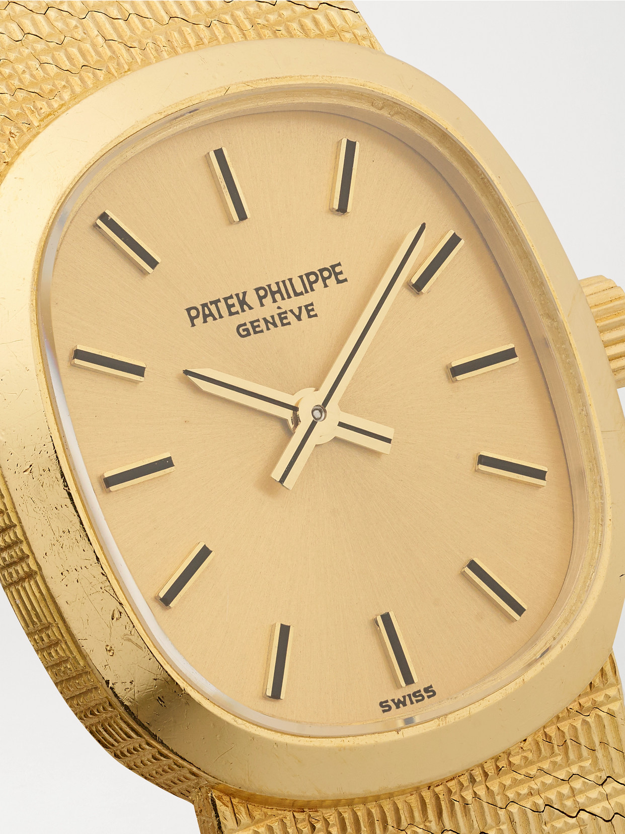 Keeper Vintage + Patek Philippe Vintage 1970s Ellipse Hand-wound 20mm 18-karat Gold Watch In Gold