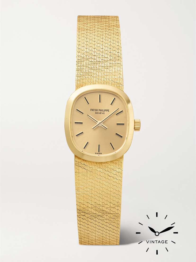 Keeper Vintage + Patek Philippe Vintage 1970s Ellipse Hand-wound 20mm 18-karat Gold Watch