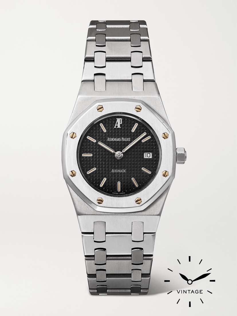 Keeper Vintage + Audemars Piguet Vintage 1990s Royal Oak Automatic 30mm Stainless Steel Watch, Ref. No. 14470st