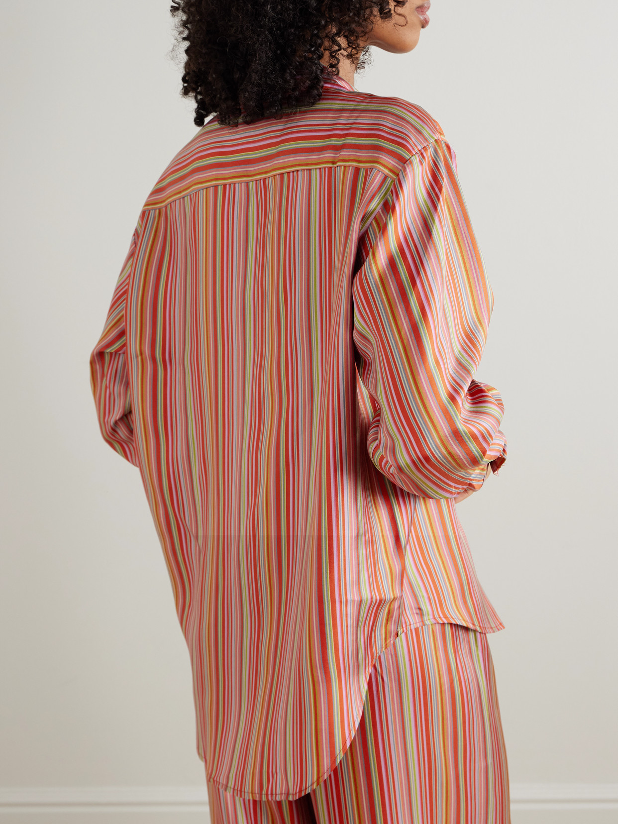Striped Silk-Twill Shirt