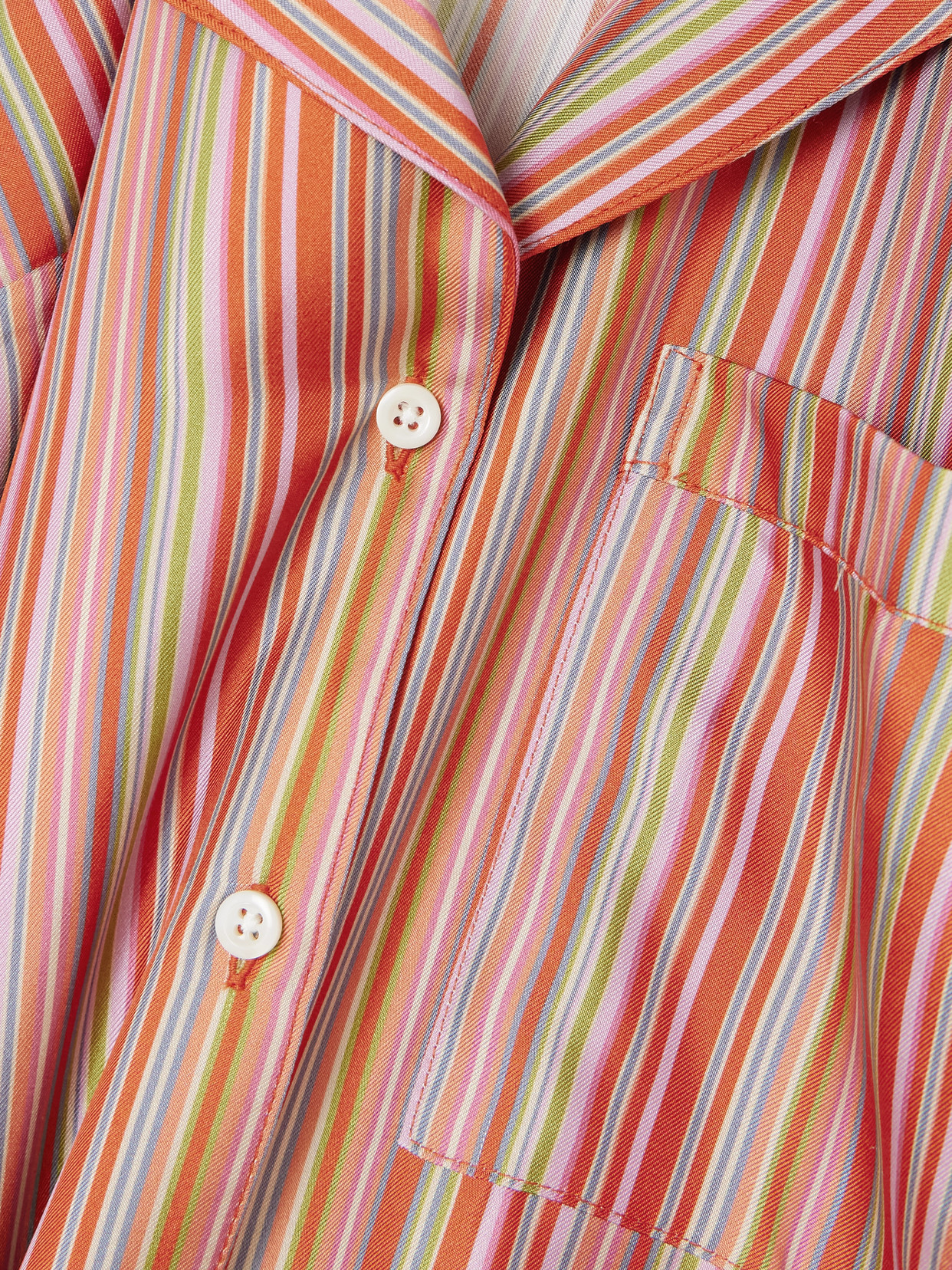 Striped Silk-Twill Shirt