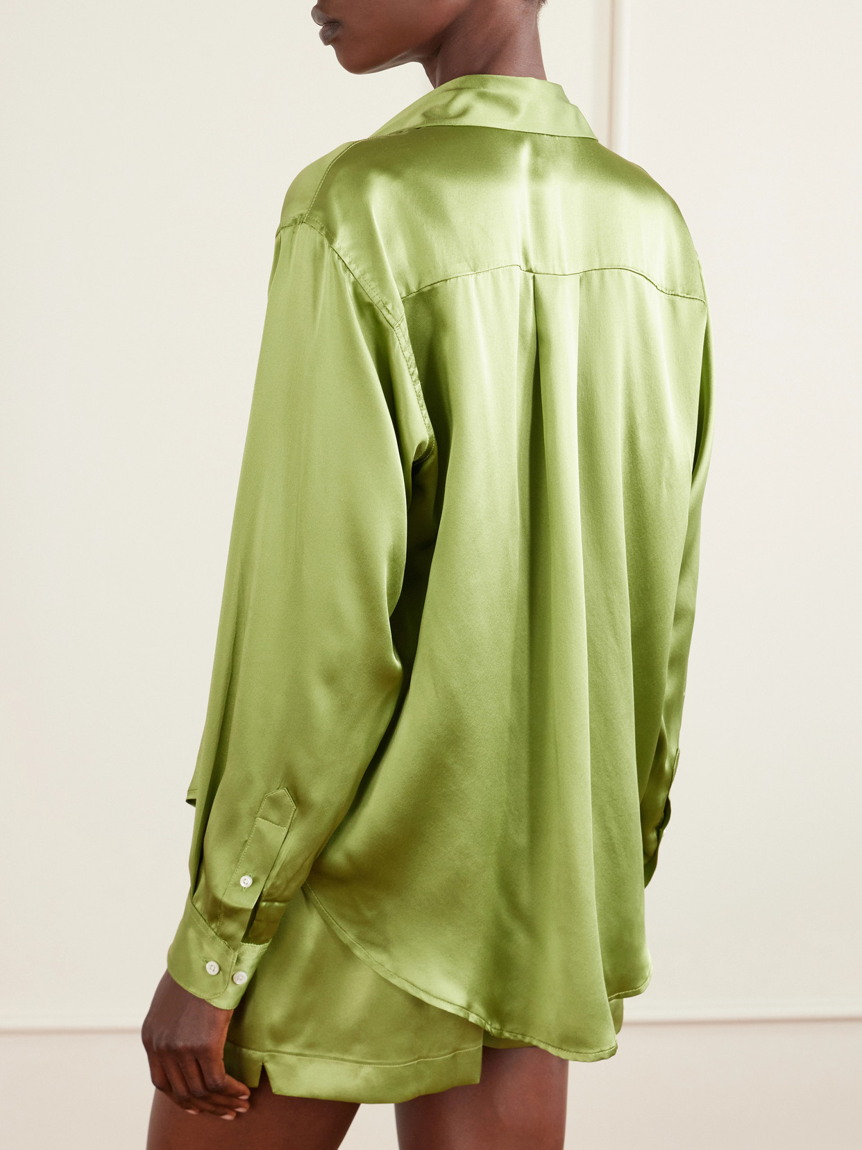 La Classica Silk-Charmeuse Shirt